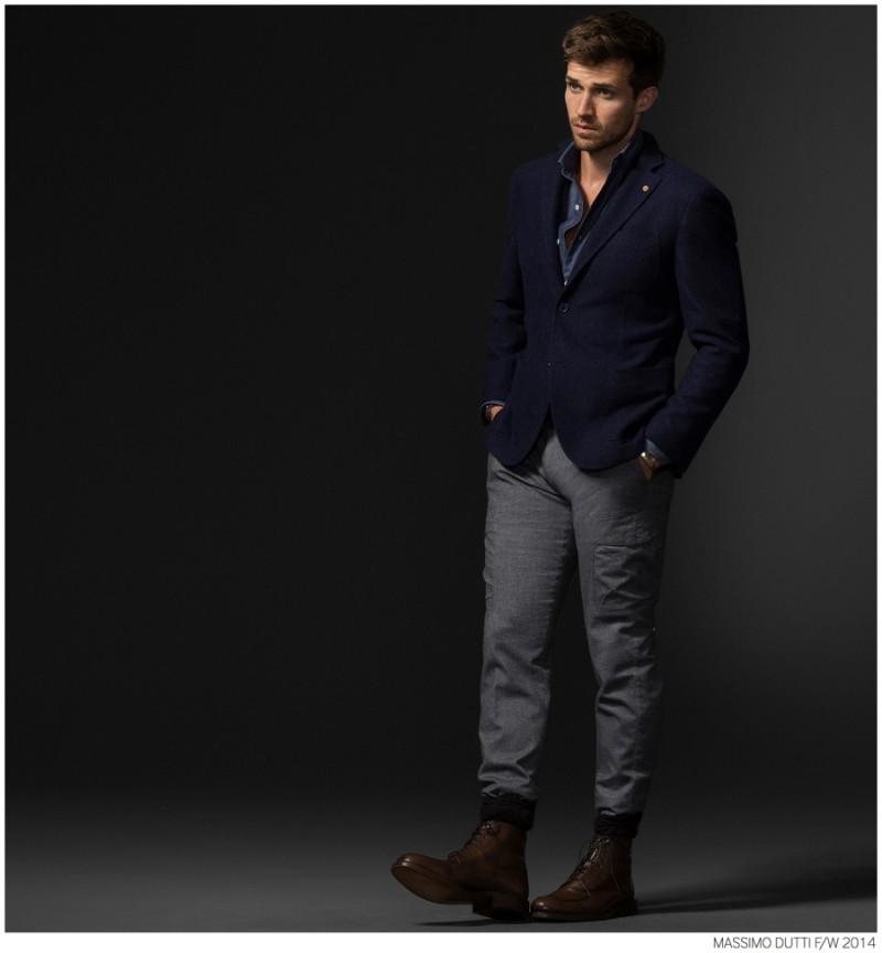 Andrew Cooper Models Limited Edition Styles from Massimo Dutti Fall ...