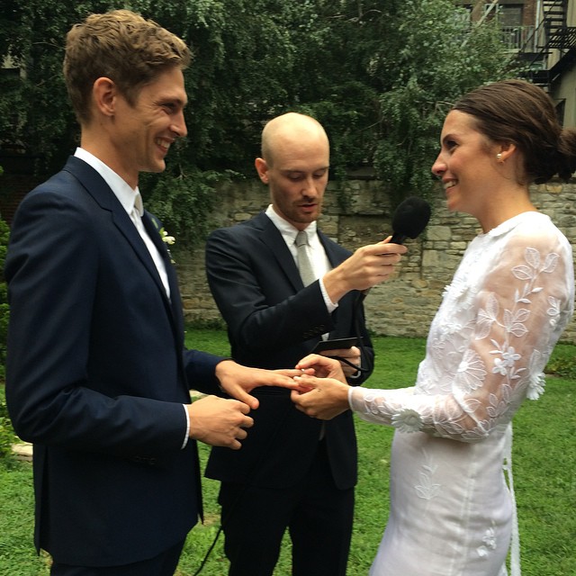 Mathias Lauridsen and his wife Zara Zachrisson exchange vows. | Photo Credit: Scoop Models