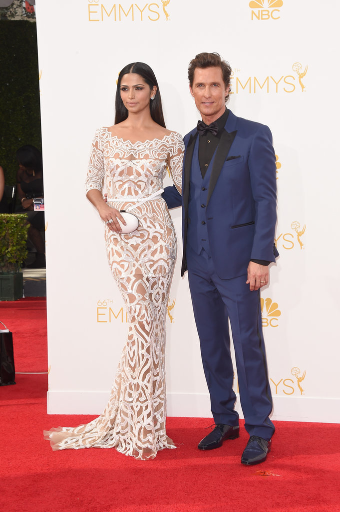 Matthew McConaughey makes a blue statement courtesy of Dolce & Gabbana. The 'True Detective' actor was joined by Camila Alves.