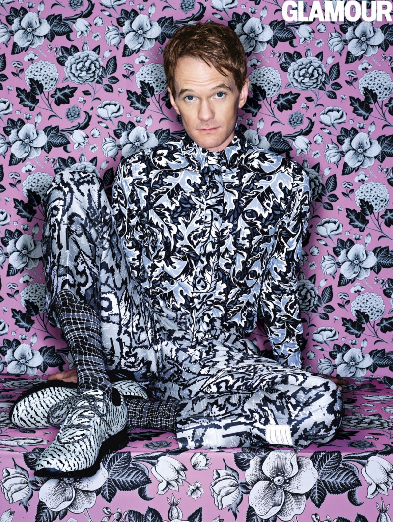 Neil Patrick Harris photographed by Mark Seliger in a fall/winter 2014 look from Thom Browne