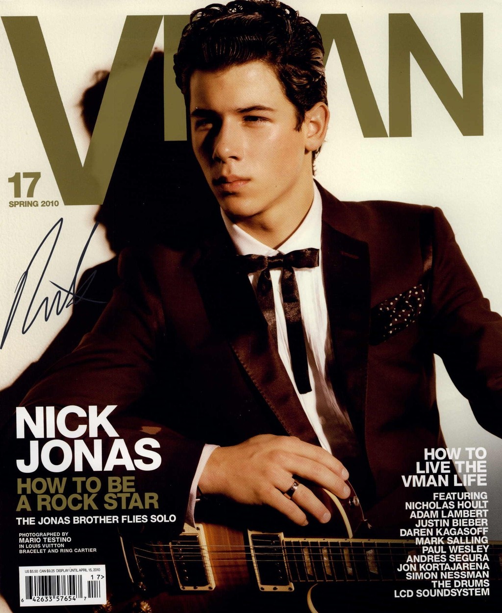 Nick Jonas for VMAN Spring 2010