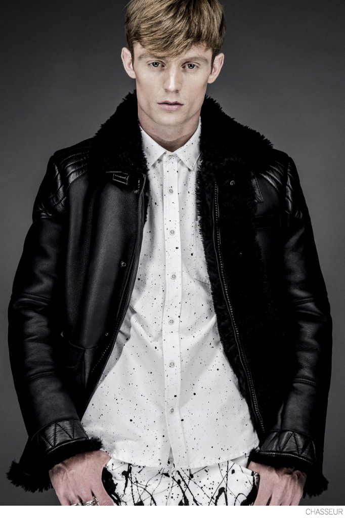 Robin van der Krogt Wears Paint Splattered Denim + Leather Essentials ...