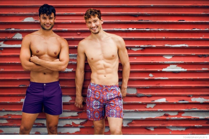 T-Christopher Embraces Colorful Prints for Spring/Summer 2015 Swimwear ...