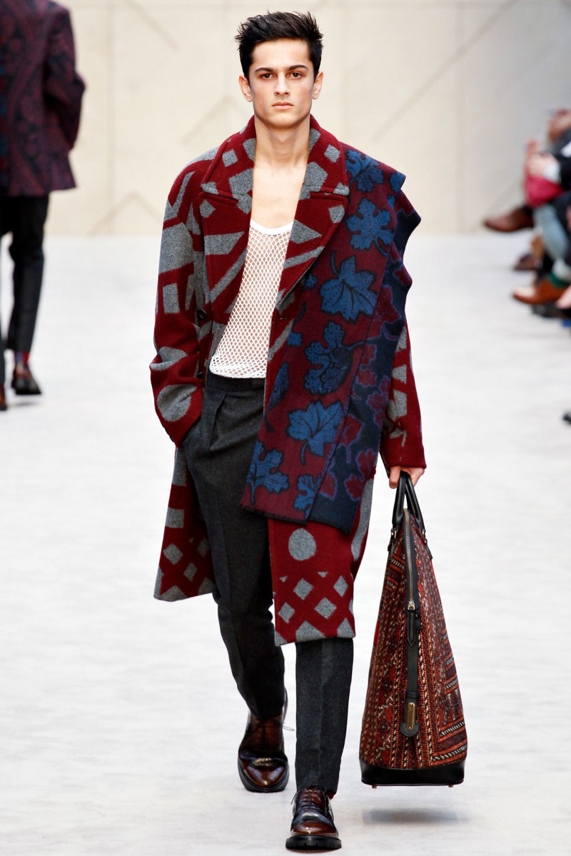 An exclusive, who opened and closed the show, Tarun walks for Burberry Prorsum's fall/winter 2014 show during London Collections: Men (January 2014)