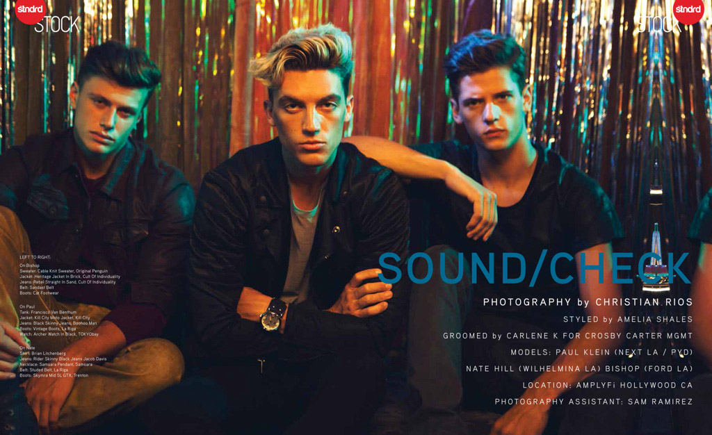 Paul Klein, Nate Hill & Bishop in ‘Sound/Check’ for Stndrd Magazine
