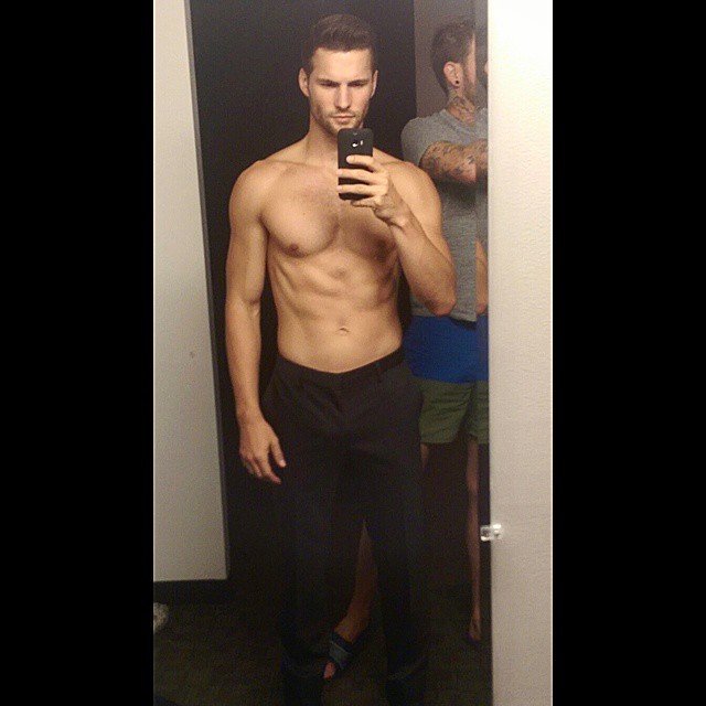 Tomas Skoloudik takes a mirror selfie.