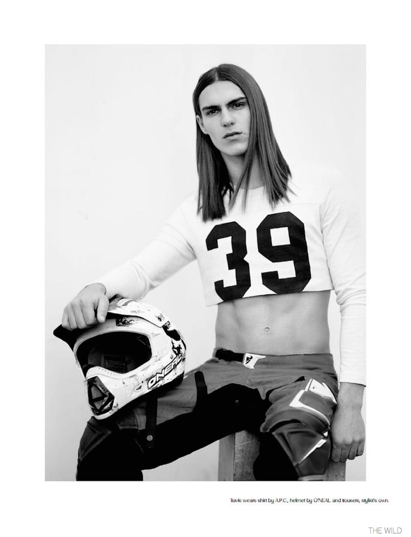 Travis Smith Models Moto Styles for The Wild Magazine