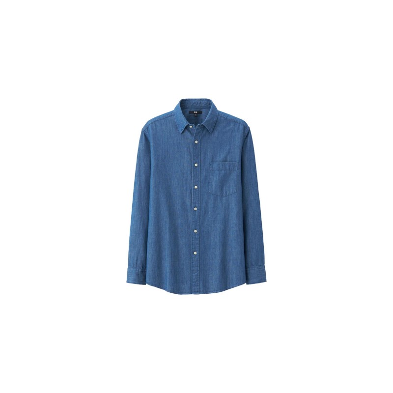 UNIQLO-Denim-Shirt-Long-Sleeve