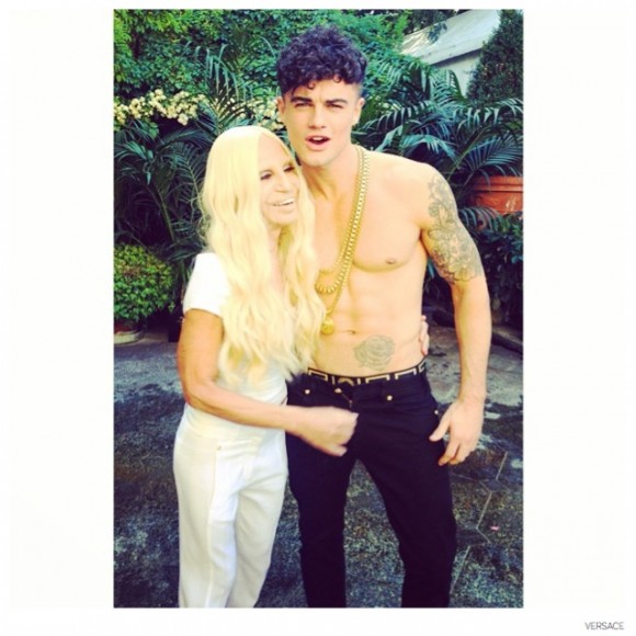 Donatella Versace Takes the ALS Ice Bucket Challenge with Models