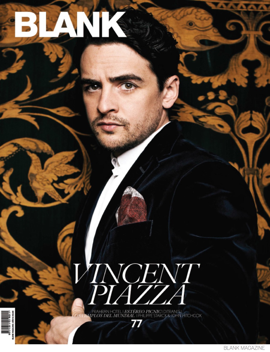 Vincent Piazza Dons Dapper Suiting Styles for Blank Magazine Cover Story