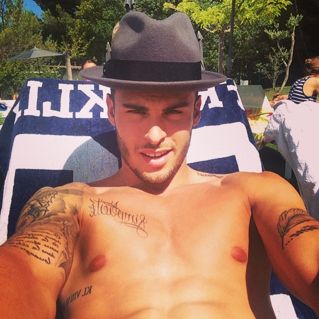 Baptiste Giabiconi takes a moment to enjoy his summer.