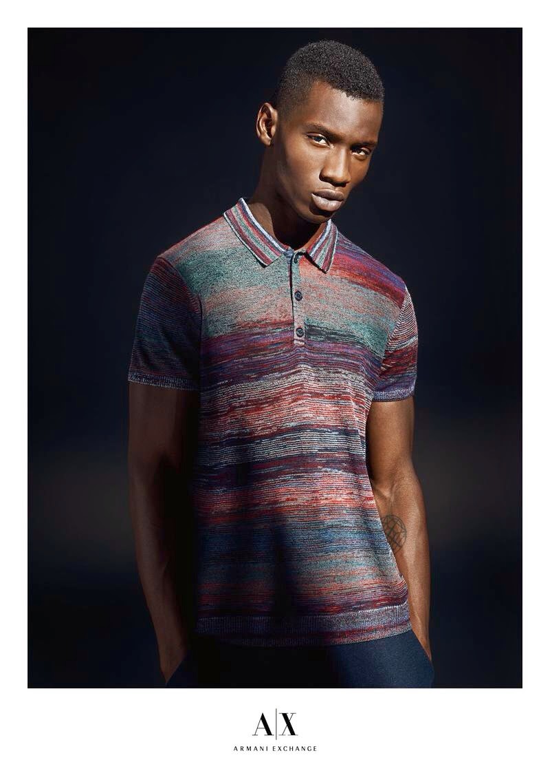 Adonis Bosso Armani Exchange Spring Summer 2014 Campaign 001