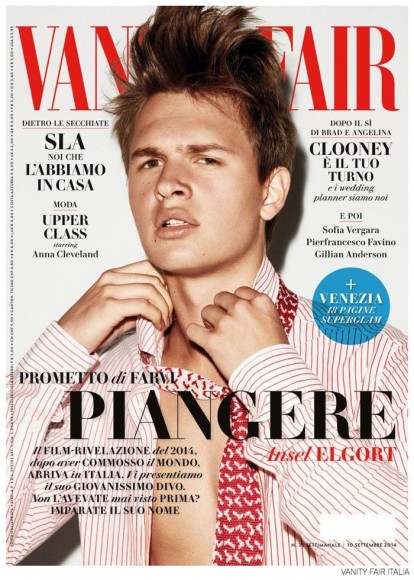 Ansel Elgort Covers Vanity Fair Italia September 2014 Issue – The ...
