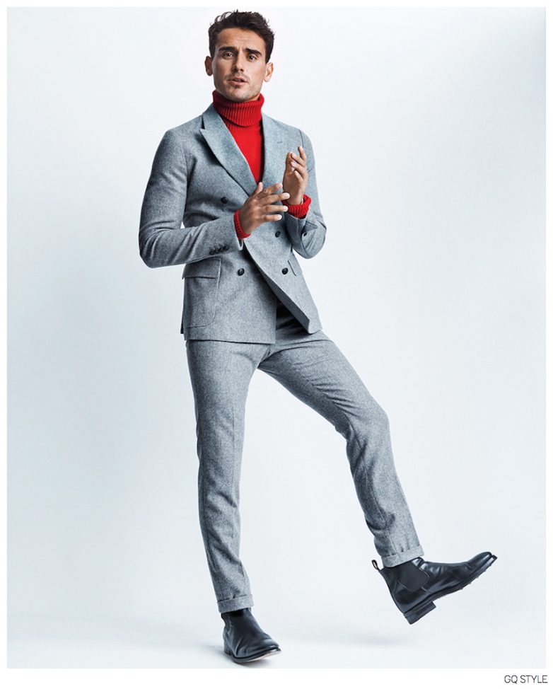 Arthur Kulkov Leaps Into Action for American GQ Style Fashion Editorial