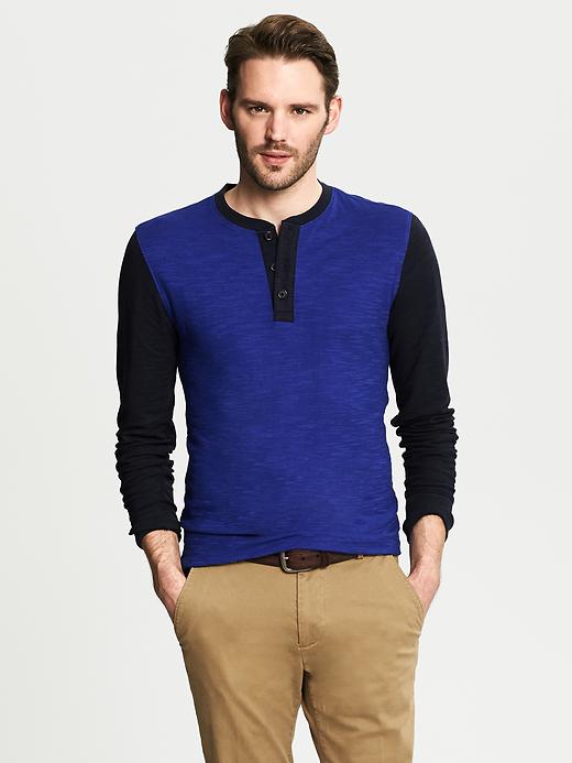 Men's Colorblock Henley