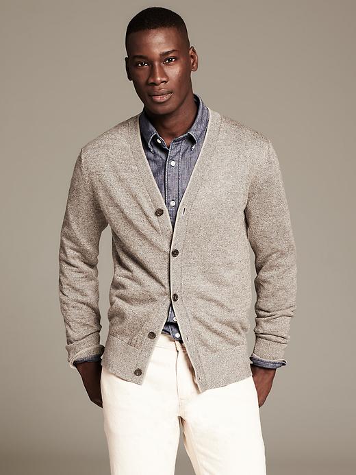 Men's Linen Cardigan