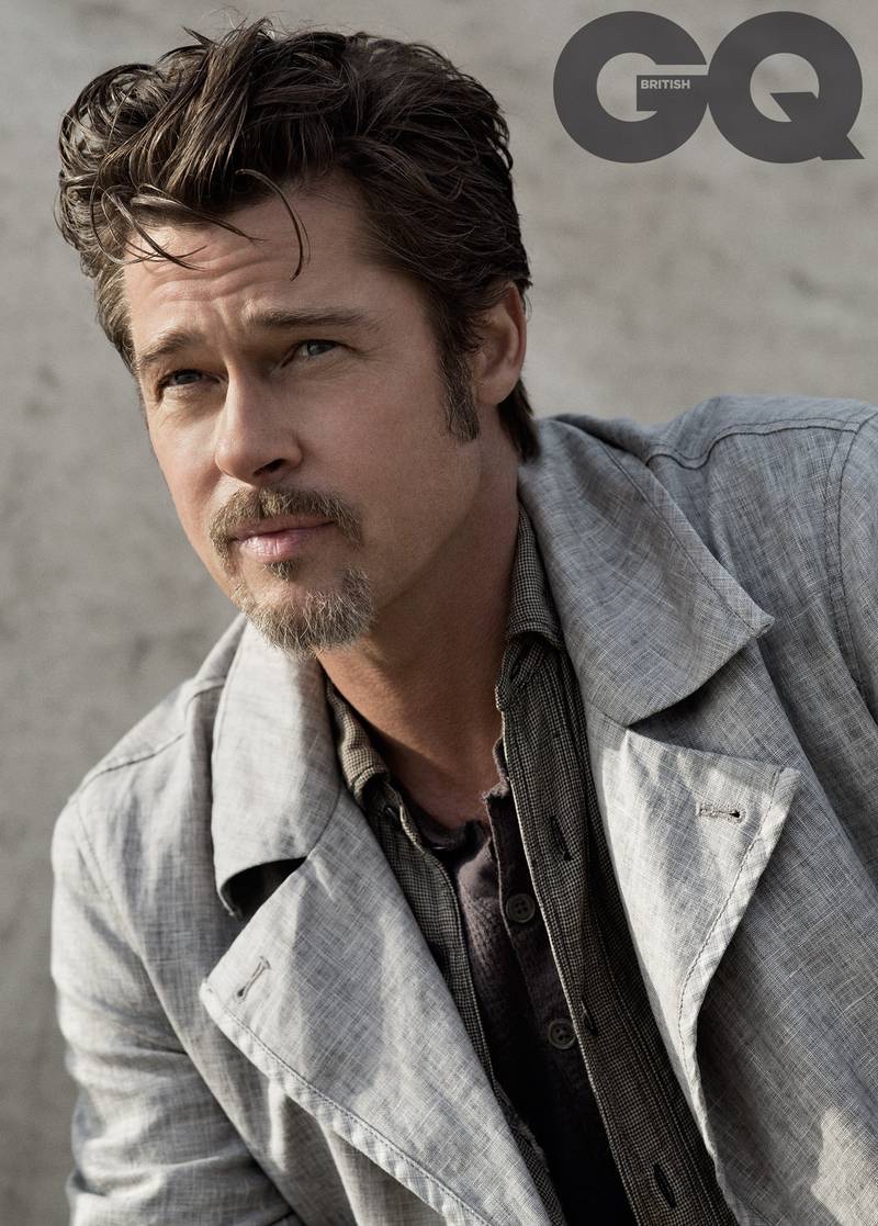 Actor Brad Pitt stars in a photoshoot for British GQ.