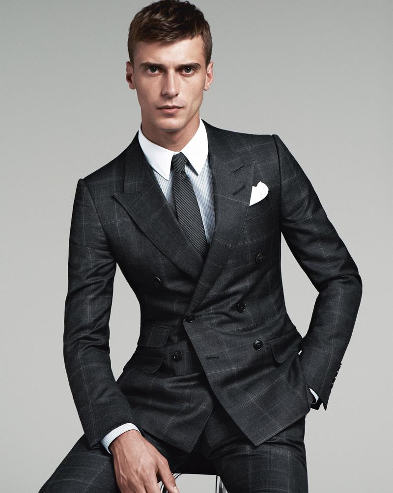 Clément Chabernaud Models Suits for Gucci Fall 2014 Tailoring