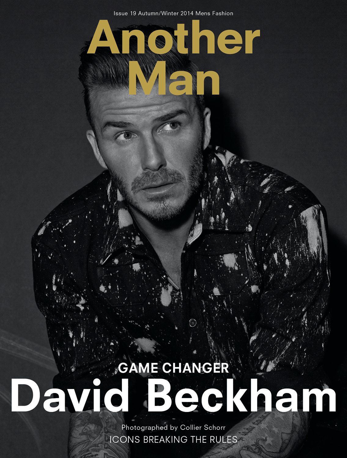 David Beckham AnOther Man Fall Winter 2014 Cover