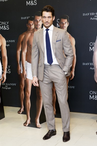 David Gandy Poses with Shirtless Underwear Cut-Outs at Marks & Spencer ...