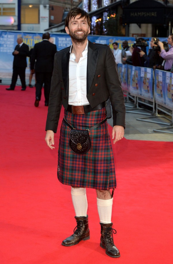 David Tennant Wears Kilt to 'What We Did On Our Holiday' Premiere The
