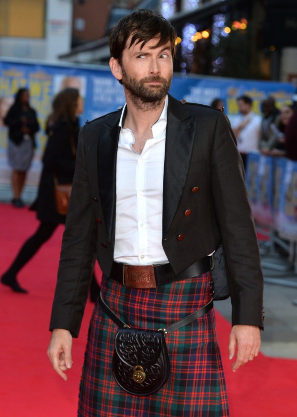 David Tennant Wears Kilt to 'What We Did On Our Holiday' Premiere The