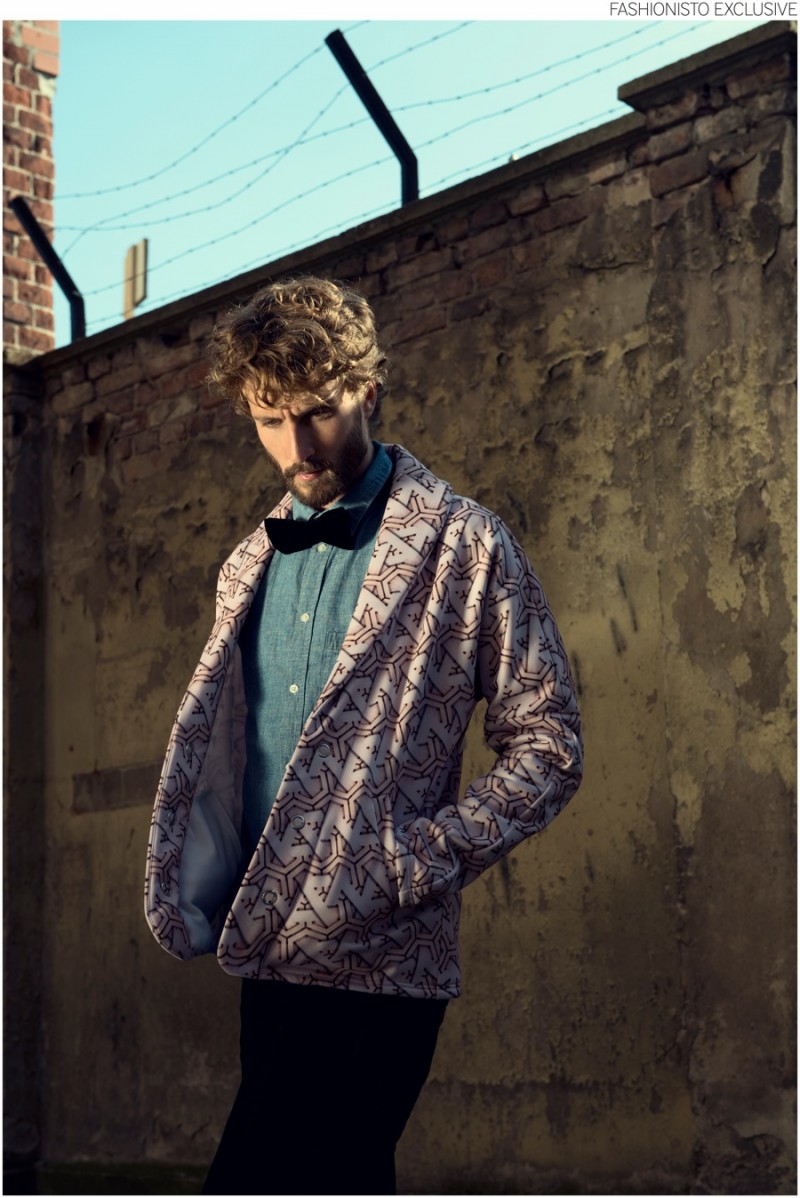 Erik wears shirt Weekday, jacket Julian Zigerli, trousers Freeman T. Porter  and bow-tie stylist's own.