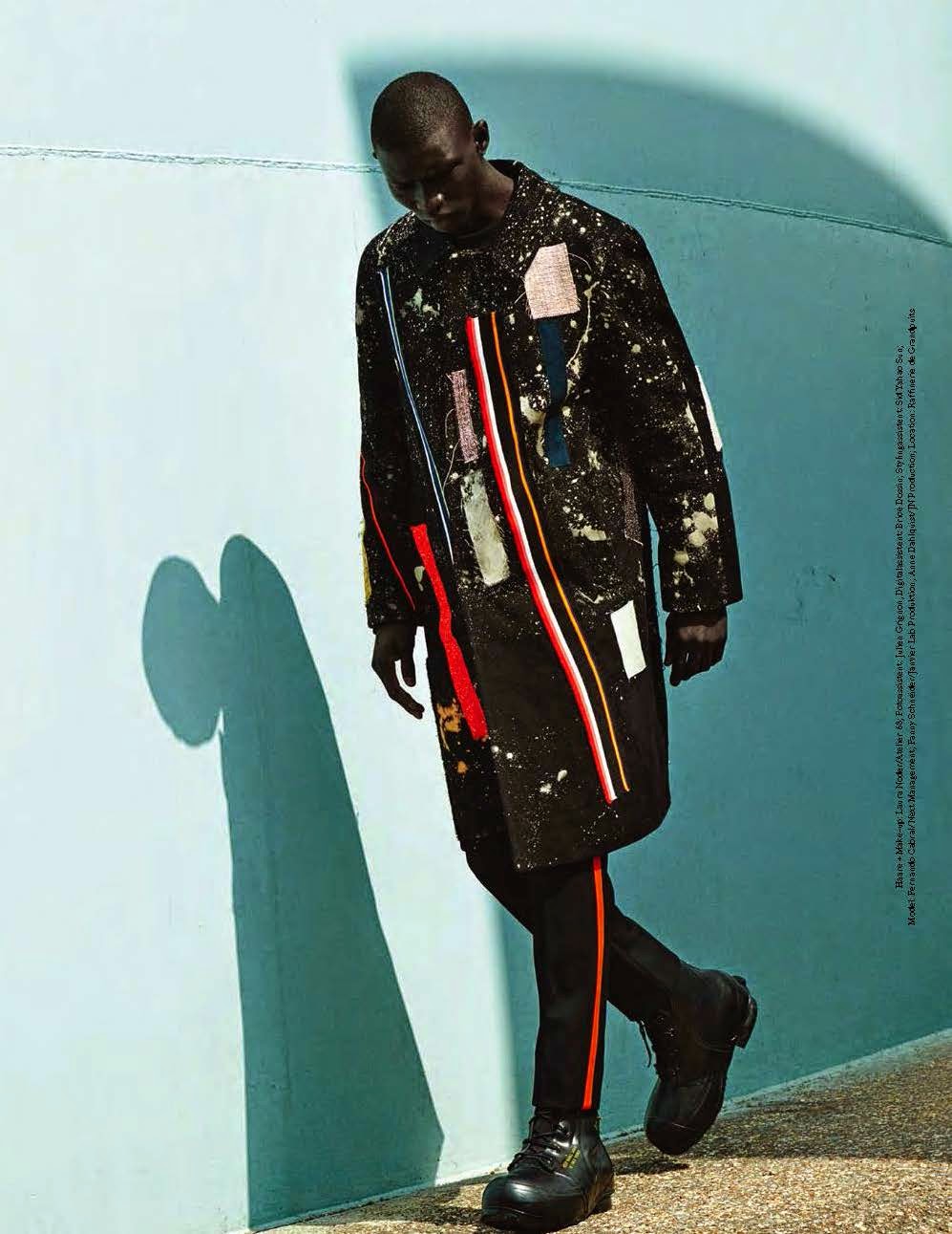 Fernando Cabral Models Raf Simons x Sterling Ruby Fall 2014 Collection ...