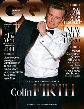 GQ UK Colin Firth October 2014 Cover