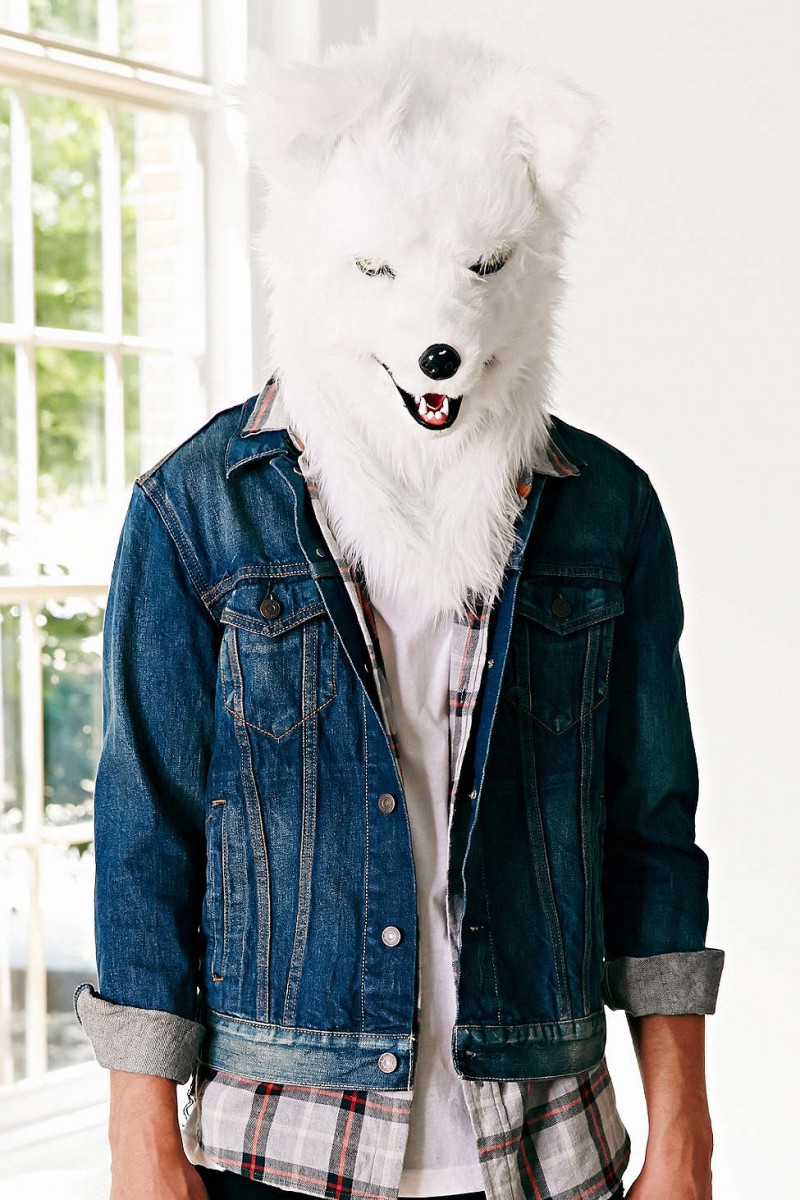 Talking White Wolf Mask