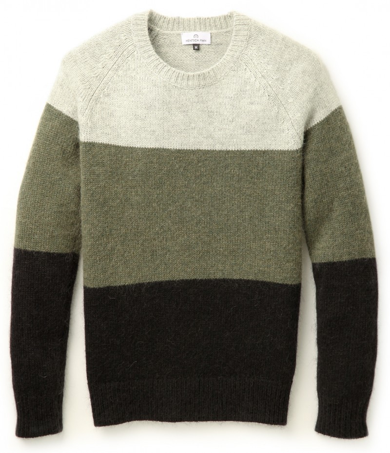 Hentsch Man Raglan Color Block Pullover Sweater