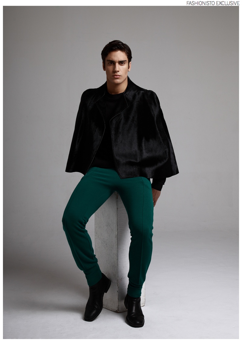 Ignacio wears all clothes Amaya Arzuaga and boots Cheaney.