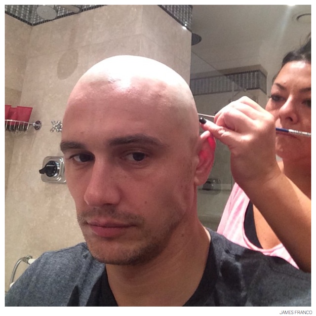 James Franco gets touched up for his role in 'ZEROVILLE'