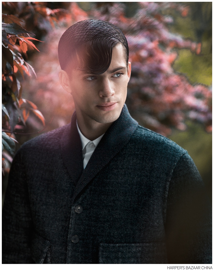 Jamie Wise Ventures Outdoors for Harper’s Bazaar Man China Fashion Shoot