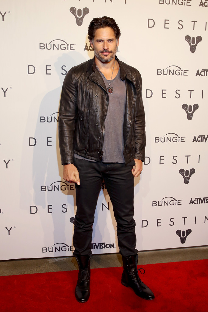 Joe Manganiello Steps Out in Leather Jacket