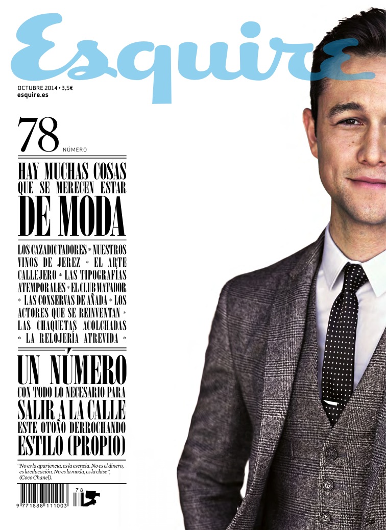 Joseph Gordon-Levitt Covers Esquire España October 2014 Issue