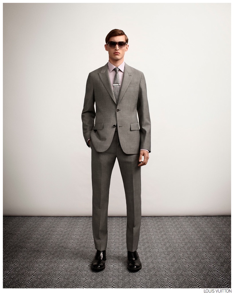 Louis Vuitton  Mens formal wear, Groom suit grey, Mens outfits