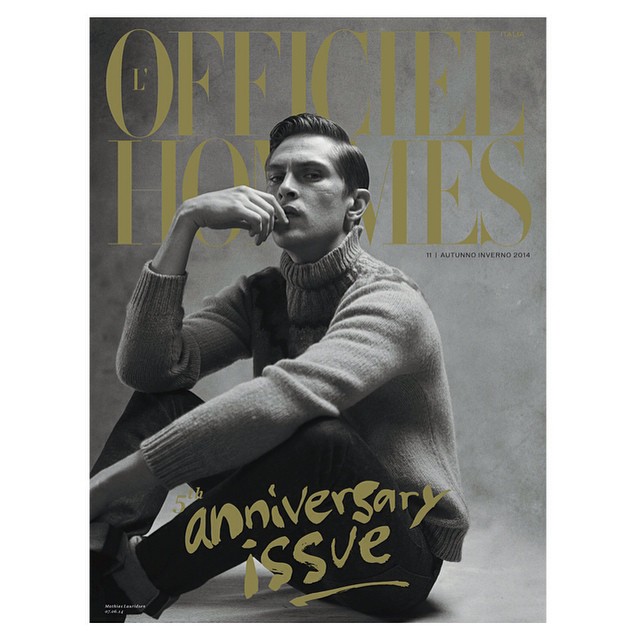 Mathias Lauridsen Covers L’Officiel Hommes Italia Fall/Winter 2014