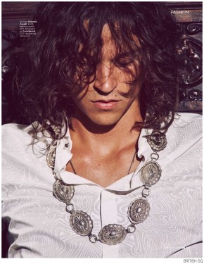 Miles McMillan Channels Jim Morrison for British GQ – The Fashionisto