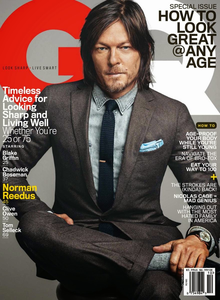 Norman Reedus Covers GQ October 2014 Issue