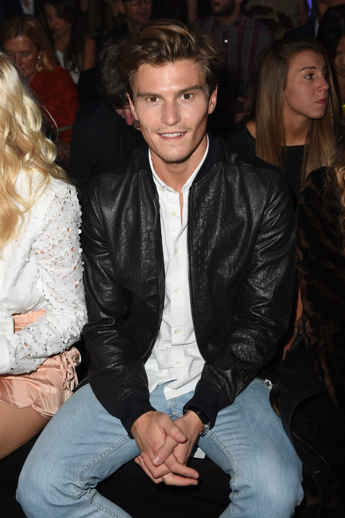 Oliver Cheshire Attends Just Cavalli’s Spring 2015 Show