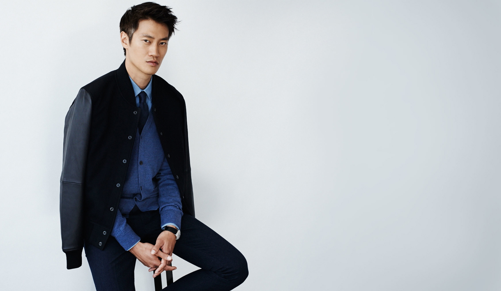 Philip Huang Sports Tonal Fall Fashions for Club Monaco