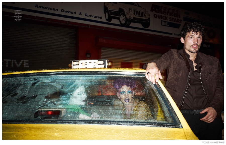 Sam Webb Stars in ‘Taxi Driver’ Inspired Fashion Editorial for Vogue Hommes Paris