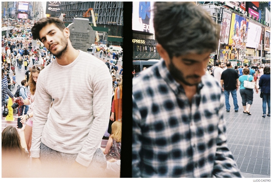Tao Fernandez Hits Times Square with Lucio Castro for Fall 2014
