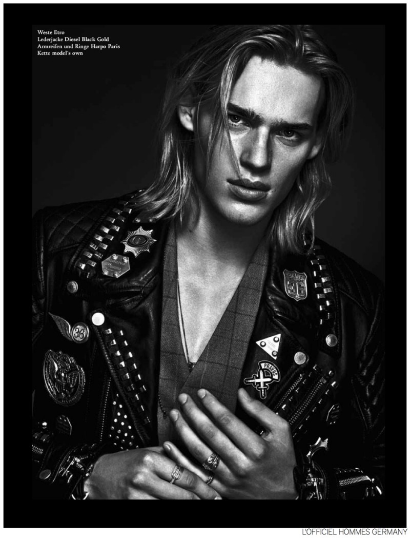 Ton Heukels Dons Fall Leather for L'Officiel Hommes Germany – The ...