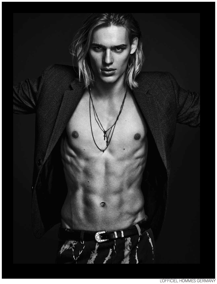 Ton Heukels Dons Fall Leather for L’Officiel Hommes Germany