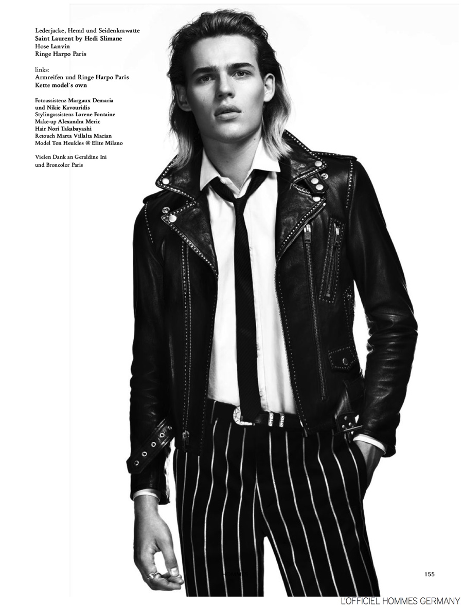 Ton Heukels Dons Fall Leather for L'Officiel Hommes Germany – The ...