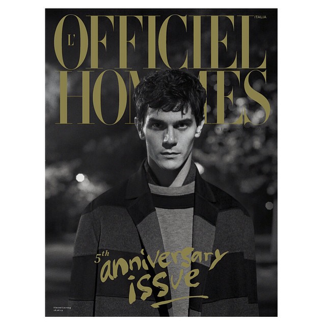 Vincent LaCrocq Covers L’Officiel Hommes Italia Fall/Winter 2014