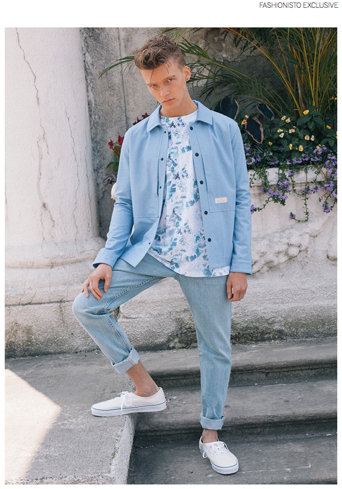 Cameron wears all clothes Patrik Ervell and shoes VANS.