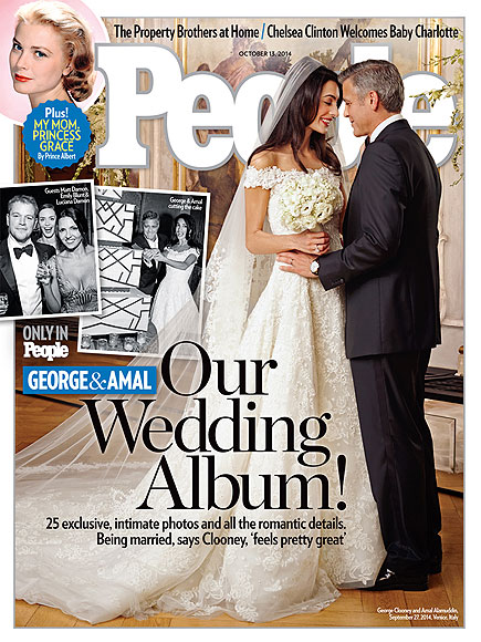 Newlyweds George Clooney Amal Alamuddin wedding picture
